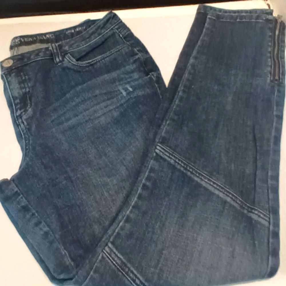 💯🔥Simply Vera Vera Wang Ultra Skinny Women's Jeans Size 12 RN #73277. 99% Cott